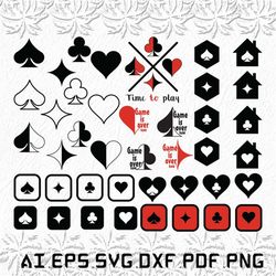 Playing Cards svg, poker svg, Spade Playing Card svg, Gambling, Casino Bet, SVG, ai, pdf, eps, svg, dxf, png
