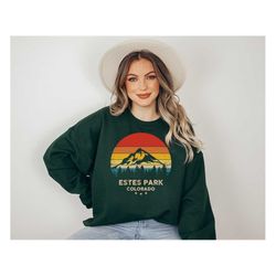 Estes Park Colorado Sweatshirt,Estes Park Lover Shirt,Colorado Outfit,Colorado Retro Shirt-Mountain Lover Clothes,Mounta