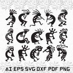 Kokopelli svg, Kokopeli svg, Nature svg, Native, Flute, SVG, ai, pdf, eps, svg, dxf, png
