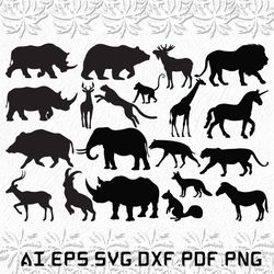Wild Animals svg, Wild Animal svg, Wild svg, Animals, Animal, SVG, ai, pdf, eps, svg, dxf, png