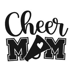 Funny Loving Cheer Mom Gifts SVG