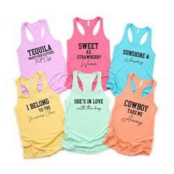 Country Music Themed Bachelorette Party Tank top,  Nashville Bridal Party, Bachelorette Party, Nash Bash, Bridal Party T