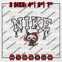 Nike Scream Kitty Embroidery files, Scream Embroidery, Horror Movie Embroidery, Halloween Machine Embroidery Files