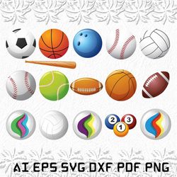 Balls svg, Ball svg, anime svg, Sport, Sport lover, SVG, ai, pdf, eps, svg, dxf, png
