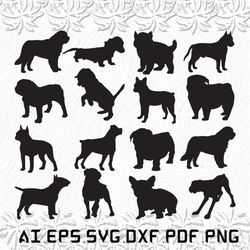 Bulldog svg, Bulldogs svg, Dogs svg, Dog, Bull, SVG, ai, pdf, eps, svg, dxf, png