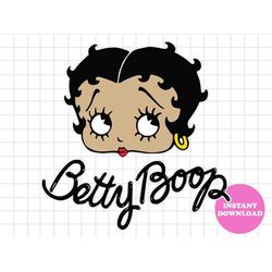 Betty Boop Svg Layered Item, Clipart, Cricut, Digital Vector Cut File, Svg, Png, Dxf, Eps, Files