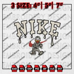 Nike Donald Duck Halloween Embroidery files, Disney Halloween Embroidery, Halloween Machine Embroidery Pattern