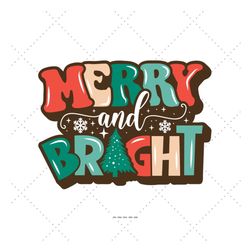Merry and Bright Svg Png, My First Christmas, Holiday Shirt Design, Christmas Favorites, Teacher Gift Svg