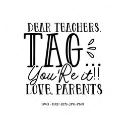 tag you're it, back to school, school welcome, svg files for cricut, back to school gift
