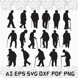 Old Man svg, Mens svg, Old svg, Old Mans, Girl, SVG, ai, pdf, eps, svg, dxf, png