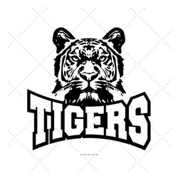 Tigers Svg Png, School Team Svg, Tigers Png, Tiger Cheer Svg,  Mom Shirt Svg