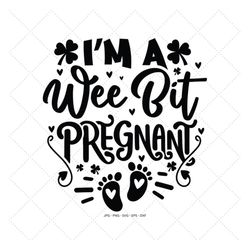 Pregnant Woman Svg, Funny Shamrock Svg, Expecting Mom To Be, Gift for Pregnant