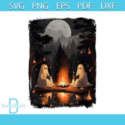 Retro Halloween Book PNG Ghost Halloween Camping PNG