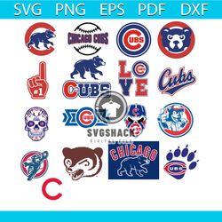 Bundle Chicago Cubs Logo Svg MLB Team SVG Bundle