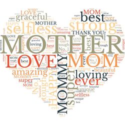 Funny Loving Mother Words Heart Gift SVG