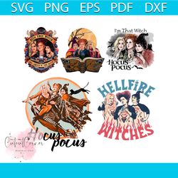 Retro Hocus Pocus Sanderson Sisters PNG Bundle Download
