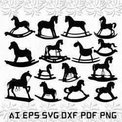 Rocking Horse svg, funny horse svg, rocking svg, horse, funny, SVG, ai, pdf, eps, svg, dxf, png