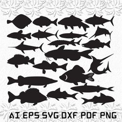Ocean Fish svg,  Ocean Fishs svg,  Ocean svg, Fish, sea, SVG, ai, pdf, eps, svg, dxf, png