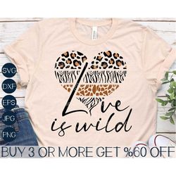 Cheetah Valentine Heart SVG, Love SVG, Leopard Valentine Shirt Svg, Valentines Day Svg, Png, Files For Cricut, Sublimati