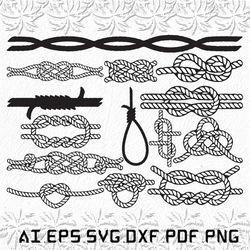 Rope Knot svg, Rope Knots svg, Rope svg, Knot, ropes, SVG, ai, pdf, eps, svg, dxf, png