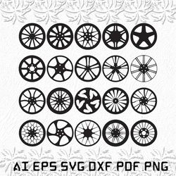 Car Wheel svg, Car Wheels svg, Car svg, Cars, Wheel, SVG, ai, pdf, eps, svg, dxf, png