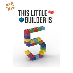 Birthday This Little Builder Is 5 Lego SVG Digital Cricut File