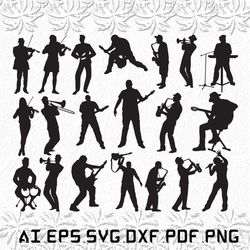 Musician svg, Musicians svg, Music svg, rap, pop, SVG, ai, pdf, eps, svg, dxf, png