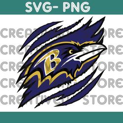 Baltimore Ravens Ripped Claw SVG, Baltimore Ravens SVG, Ravens Ripped Claw SVG, NFL Ripped Claw Svg, NFL SVG