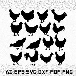 Chicken svg, Chickens svg, Food svg, Farm, Animal, SVG, ai, pdf, eps, svg, dxf, png