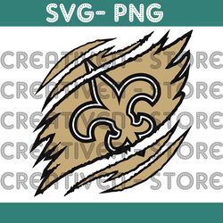 New Orleans Saints Ripped Claw SVG, New Orleans Saints SVG, Saints Ripped Claw SVG, NFL Ripped Claw Svg, NFL SVG