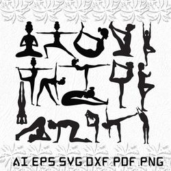 Pilates svg, Pilate svg, man svg, woman, yoga, SVG, ai, pdf, eps, svg, dxf, png