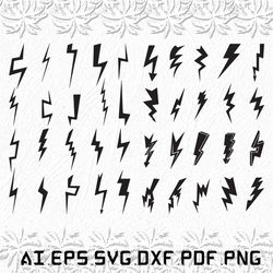 Lightning Bolt svg, Lightning Bolts svg, Lightning svg, Bolt, Bolts, SVG, ai, pdf, eps, svg, dxf, png