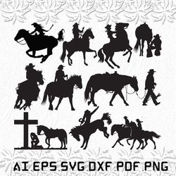 cowboy with horse svg, cowgirl svg, girl svg, anime, horse, SVG, ai, pdf, eps, svg, dxf, png