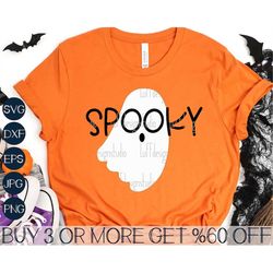 Spooky SVG, Ghost SVG, Halloween SVG, Boo Svg, Spooky Season Svg, Spooky Vibes Svg, Png, Svg Files for Cricut, Sublimati