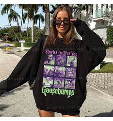 stories to give you goosebumps sweatshirt, 90s movie crewneck,scary movie shirt, horror lover gift, vintage halloween