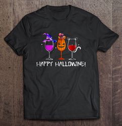 Happy Hallowine Witch Pumpkin Cat Halloween