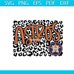 Houston Astros Leopard Logo Svg Sport Svg Cricut File