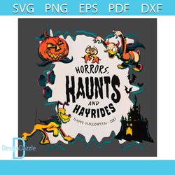 Horror Disney Friends Halloween PNG Spooky Kingdom PNG
