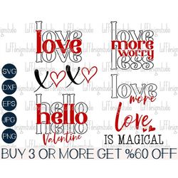 Valentines Day SVG Bundle, Love SVG, Valentine SVG, Popular Shirt Svg, Heart Svg,Png, Svg Files For Cricut, Sublimation