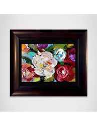 Roses Oil Painting Floral Original Art Still life Artwork for walls Flower Painting 3D Impasto Texture Fine art Brush st