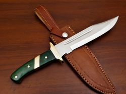 HANDMADE D2 BLADE HUNTING KNIFE BOWIE KNIFE CAMPING KNIFE/FULL TANG