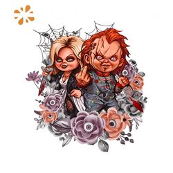 Horror Couple PNG Halloween Horror Movie Character PNG