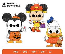 Bundle Layered Svg, Halloween Svg, Halloween Funko Svg, Mickey Svg, Digital Download, Clipart, PNG, SVG, Cricut