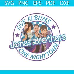 Five Albums One Night Tour Jonas Brothers PNG Download