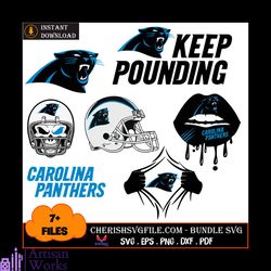 7 Files Of Carolina Panthers Logo Bundle Svg, Sport Svg