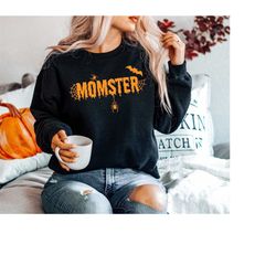 Momster Sweatshirt, Halloween Momster skull shirt,Halloween Party, Halloween T-shirt, Hocus Pocus Shirt,Halloween Funny