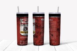 Brakleen Red Can Png, 20 oz Skinny Tumbler Sublimation Design, Straight & Tapered Tumbler Wrap, Instant Digital Download