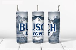 Busch Png, 20 oz Skinny Tumbler Sublimation Design, Straight & Tapered Tumbler Wrap, Instant Digital Download