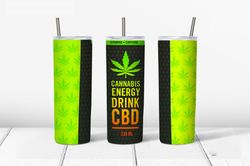 Canabis Png, 20 oz Skinny Tumbler Sublimation Design, Straight & Tapered Tumbler Wrap, Instant Digital Download