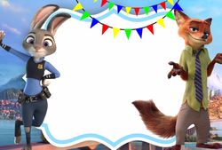 Zootopia Clipart Digital Download, Zootopia PNG transparent background animals cartoon movie clipart